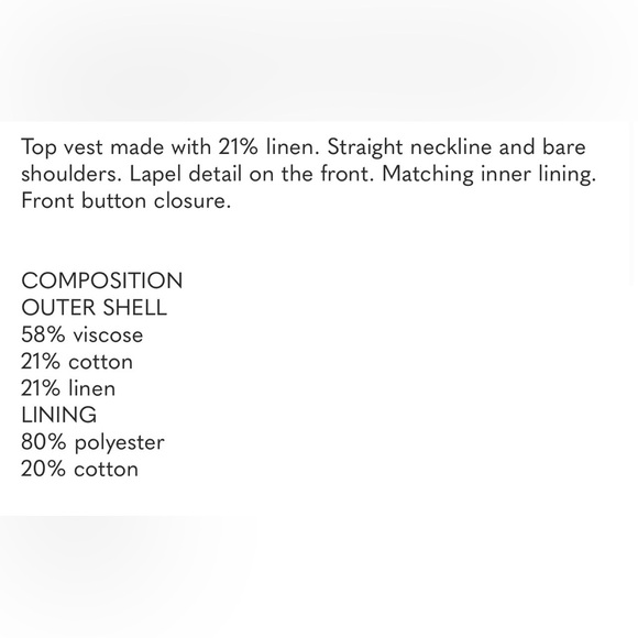 ZARA BUTTONED VEST TOP - Picture 17 of 17